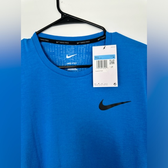 NWT Nike Pro Men's Blue Training T-Shirt - Picture 6 of 6